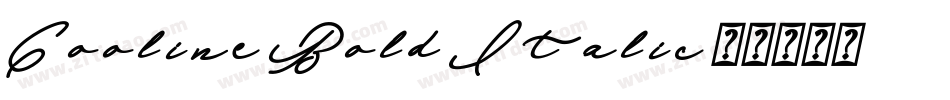 Cooline Bold Italic字体转换